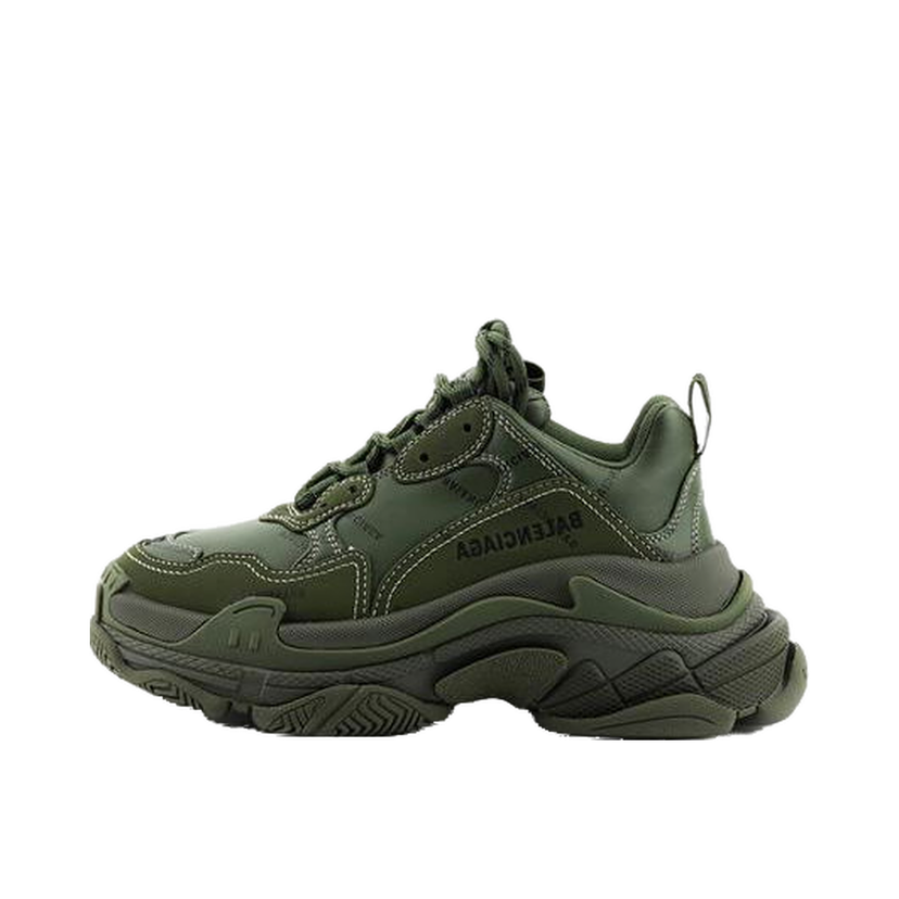 Кецове и обувки Balenciaga Triple S All Over Olive W Зелено | 524039W2FA13510