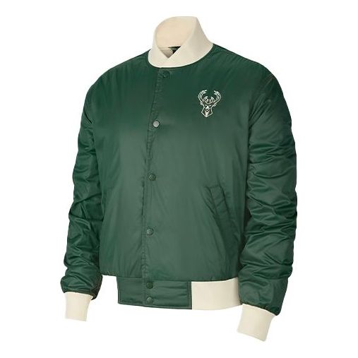 Яке бомбър Nike Milwaukee Bucks Filled Basketball Jacket Зелено | DB4788-323, 0