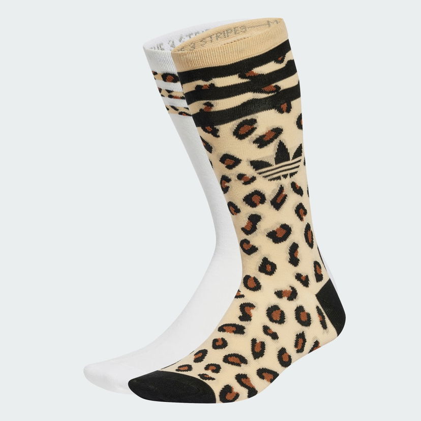 Чорапи adidas Performance Leopard Crew Socks Жълто | JJ1636