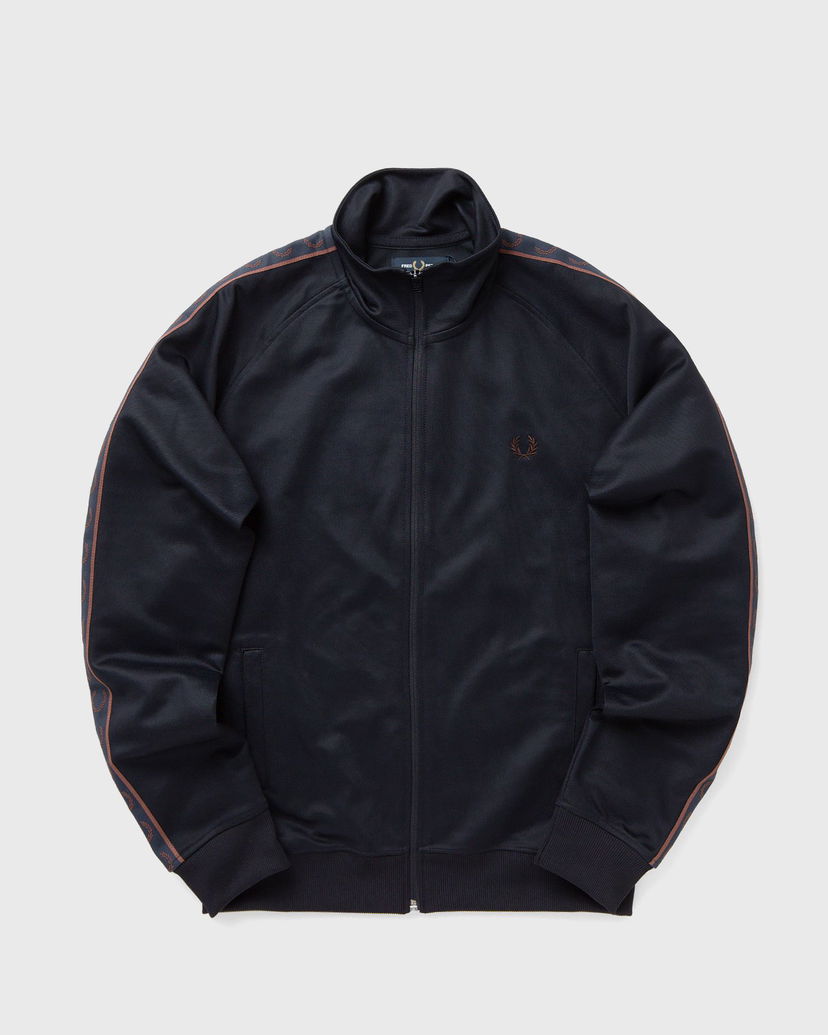 Яке бомбър Fred Perry Contrast Tape Track Jacket Тъмно синьо | J5557-W71