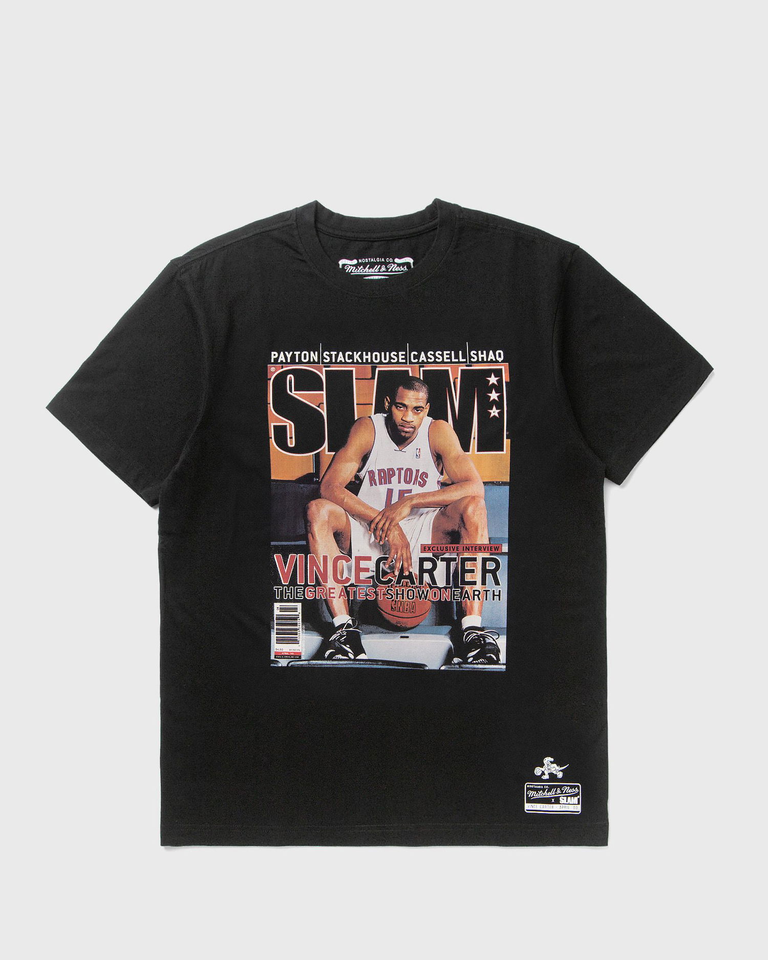 Тениска Mitchell & Ness Mitchell & Ness x SLAM Toronto Raptors Vince Carter T-Shirt Черно | BMTRINTL1276-TRABLCKVC, 0