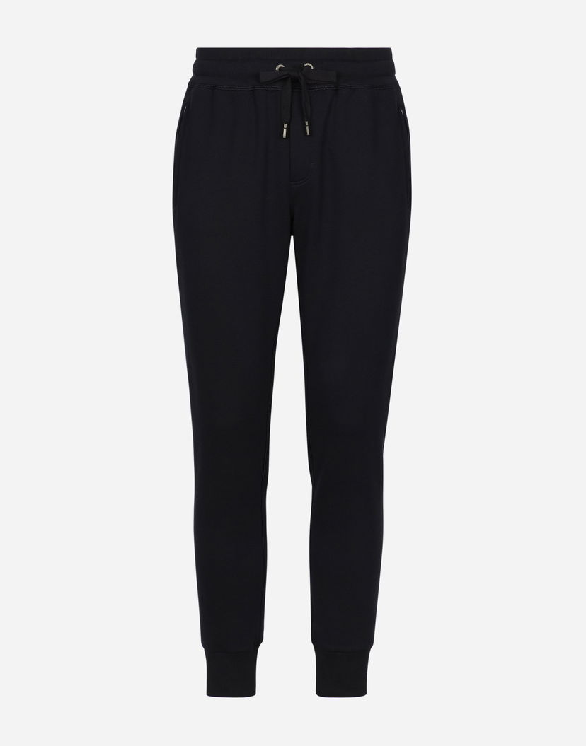 Спортни панталони Dolce & Gabbana Dolce & Gabbana Jersey Cotton Jogging Pants With Branded Tag Черно | GVXQHTG7F2GB0665