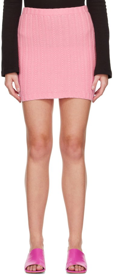 Пола Blumarine Embroidered Knit Mini Skirt Розово | 2G069A, 0