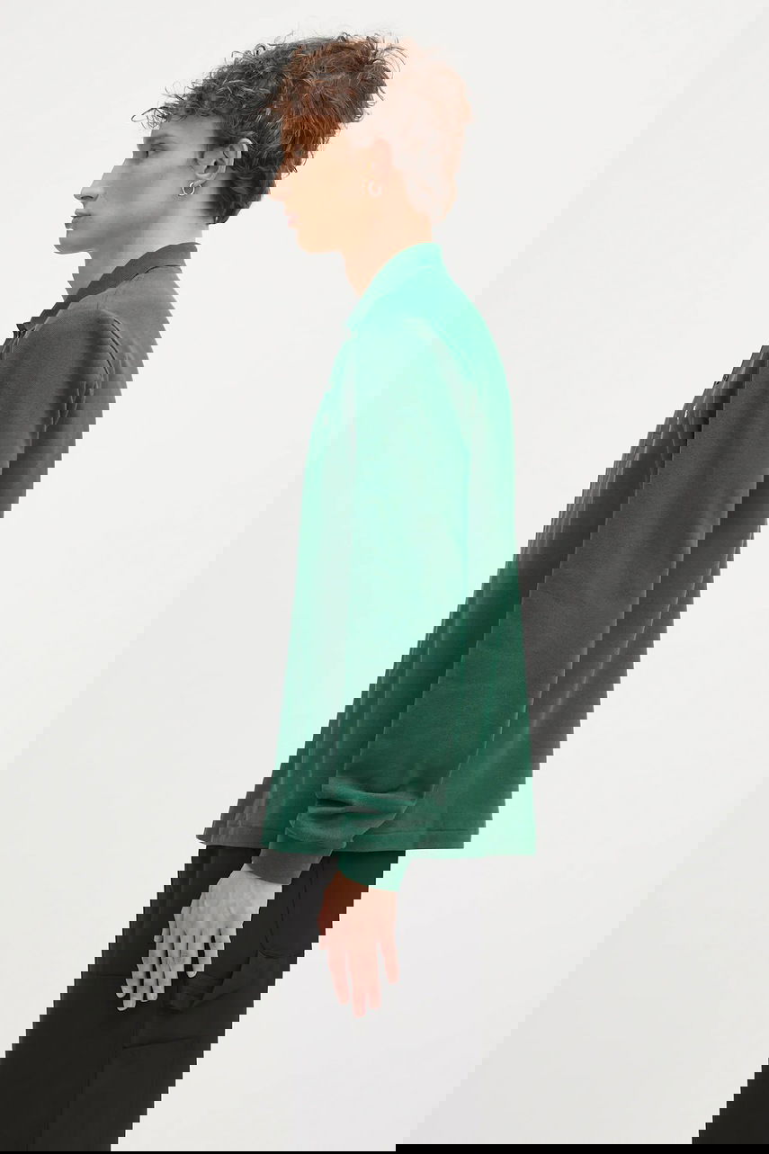 Поло тениска Lacoste Cotton Long-Sleeve Polo Зелено | L1312.032, 1