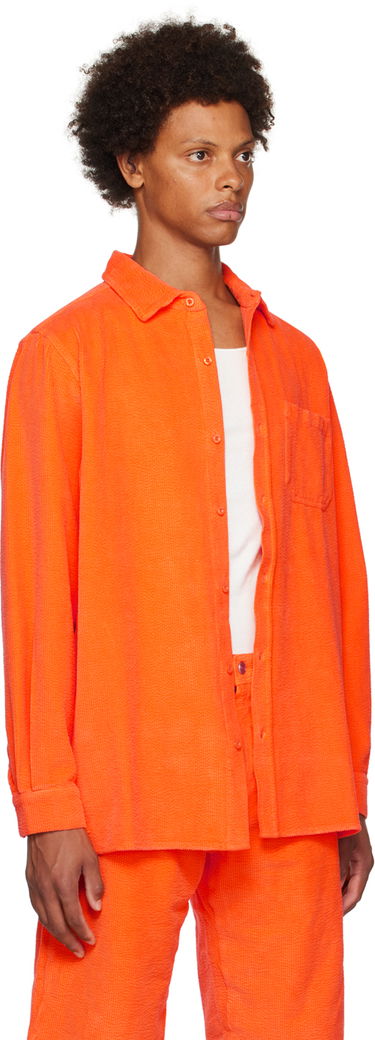 Риза ERL Spread Collar Corduroy Shirt Оранжево
 | ERL06B002, 1