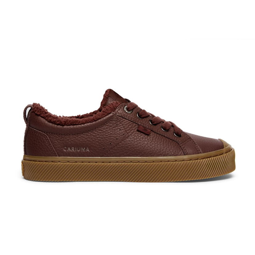 Кецове и обувки Cariuma Cariuma OCA Low Gum Downtown Premium Leather 39.5 Бургунди | 100104O39