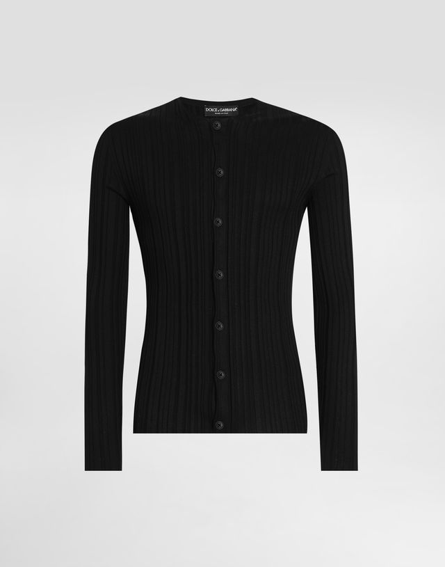 Dolce & Gabbana Long-Sleeved Silk Cardigan