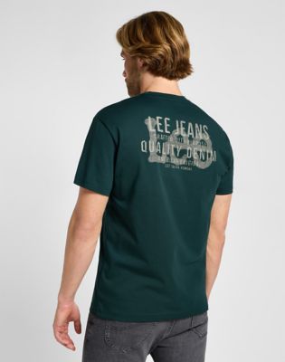 Тениска Lee Relaxed Logo Graphic Short Sve Tee Зелено | 112355720, 0