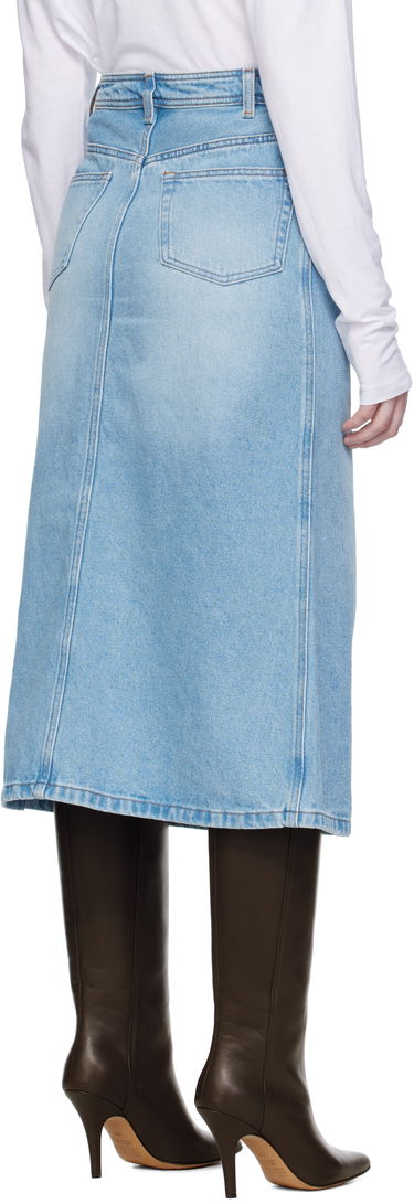Пола A.P.C. A.P.C. Georgia Denim Midi Skirt Синьо | COHIC-F06423, 2
