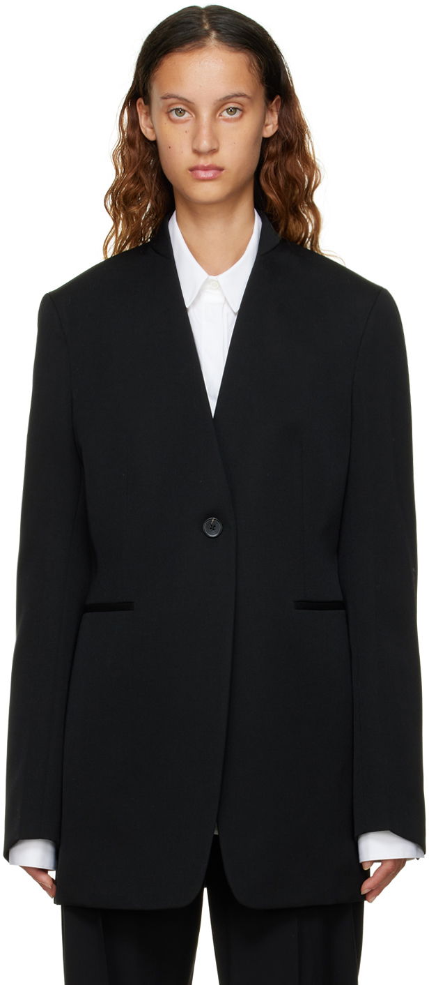 Яке Jil Sander Single-Breasted Blazer Черно | J04BN0001_J40021