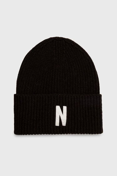 Шапка NORSE PROJECTS Merino Lambswool Rib N Logo Beanie Кафяво | N95.0953.1037, 0