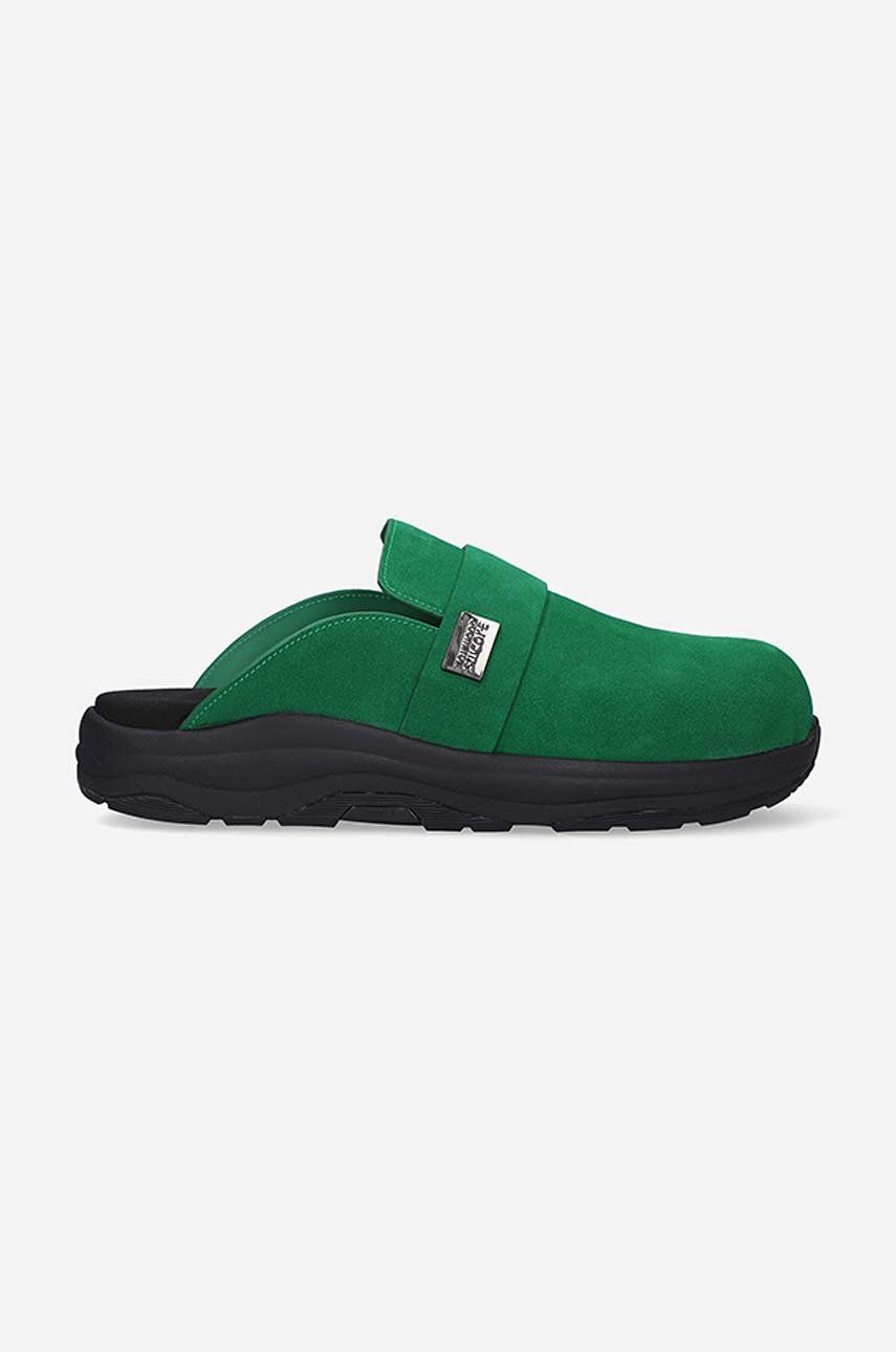 Кецове и обувки SUICOKE Makö Suede Slippers Зелено | 316STW.STW, 0