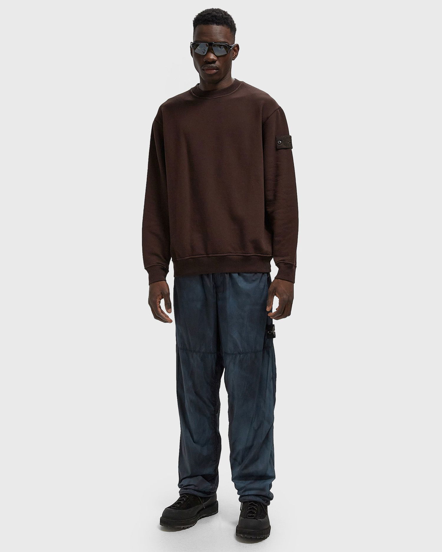 Суитчър Stone Island GHOST Crewneck Sweatshirt Кафяво | K2S156100069S0F28.V0070, 1