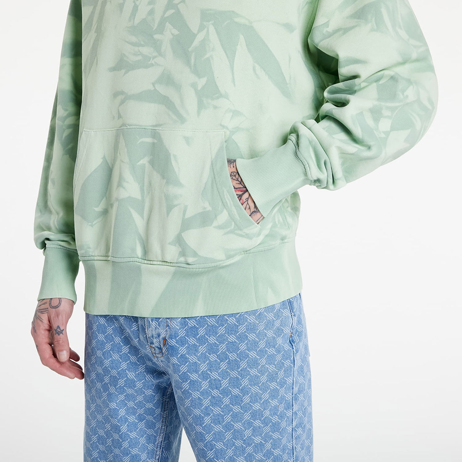 Суитчър DAILY PAPER Menef Hoodie Зелено | 2211004, 1