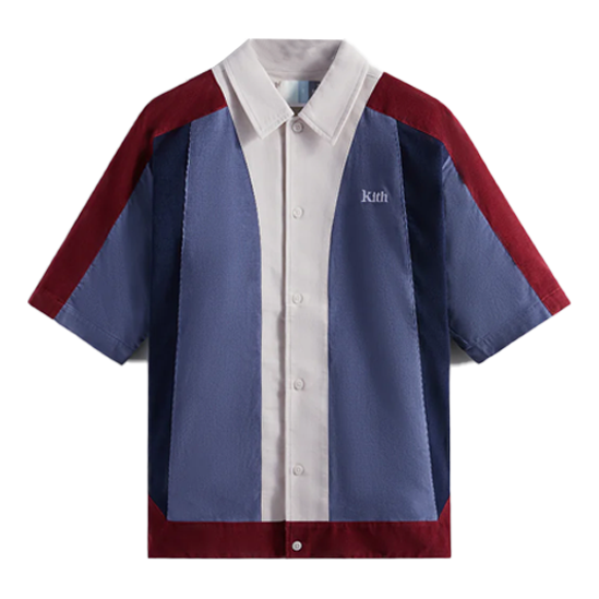 Риза KITH Cord Woodpoint Shirt Синьо | KHM031173-404
