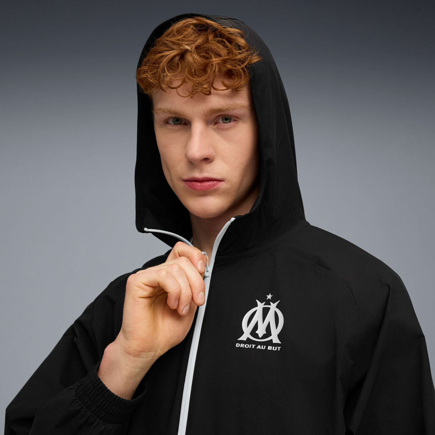 Яке Puma Olympique de Marseille TECH Woven Jacket Черно | 781568-35, 1