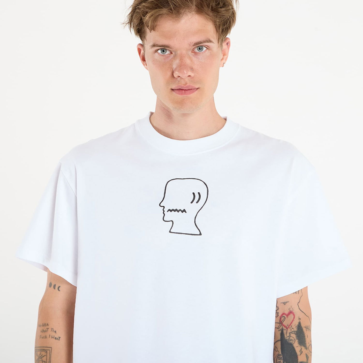 Тениска Brain Dead Logo head T-shirt White Бяло | BDS25T00004820WH01, 1
