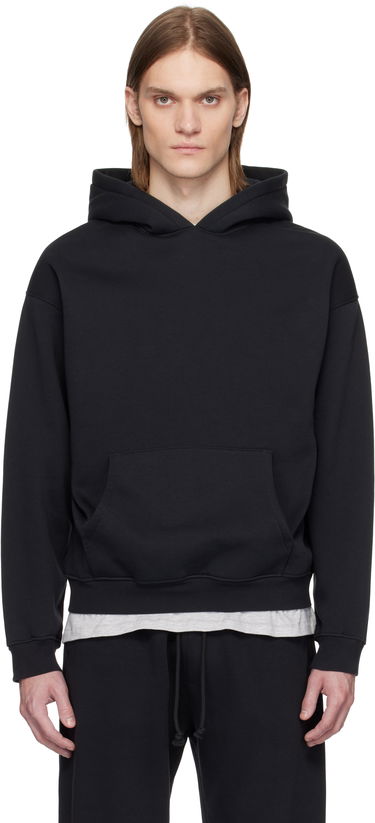 Суитчър SKIMS SKIMS Fleece Lounge Relaxed Hoodie Черно | PL-PLO-8461M-WASHED ONYX, 0