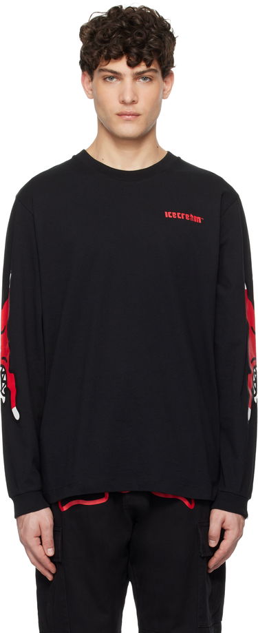 Тениска BBC IceCream ICECREAM Running Dog Long-Sleeve T-Shirt Черно | IC24486, 0