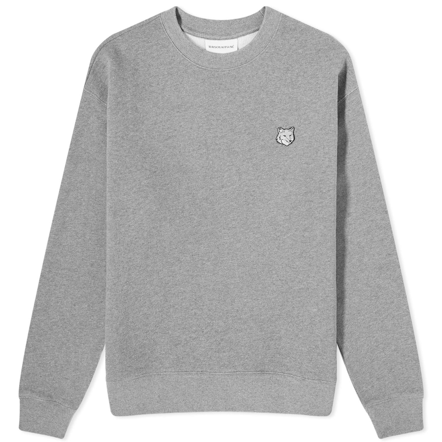 Пуловер MAISON KITSUNÉ Patch Comfort Crew Sweat Сиво | MM00316KM0307-H131, 0