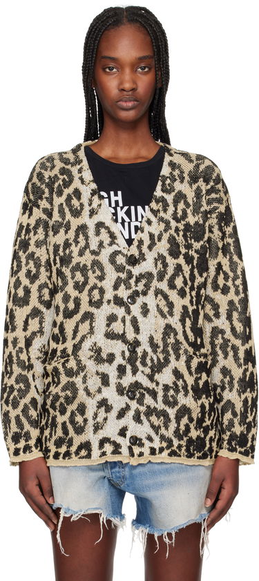 Пуловер R13 R13 Boyfriend Cardigan Бежово | R13WY268-Y192B, 0