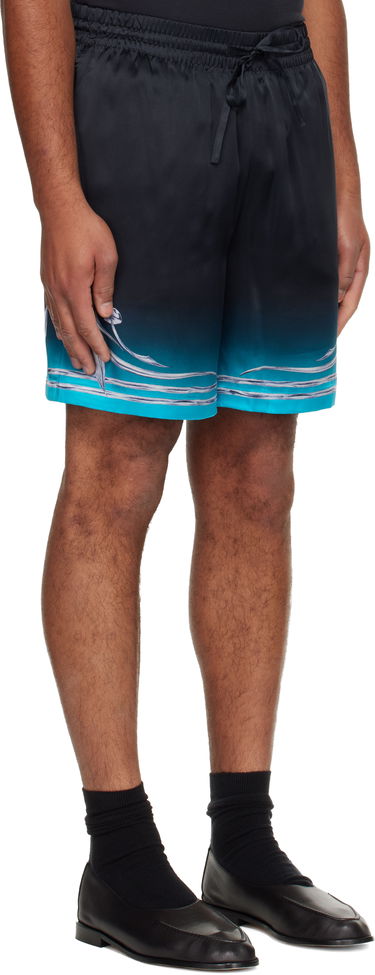Къси панталони Casablanca Blades Silk Satin Shorts Многоцветен | M-AW25-TR-012-04, 1