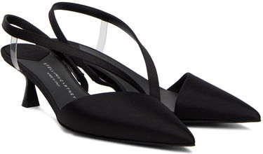 Кецове и обувки Stella McCartney Iconic D'Orsay Slingback Heels Черно | 810372E00157, 3