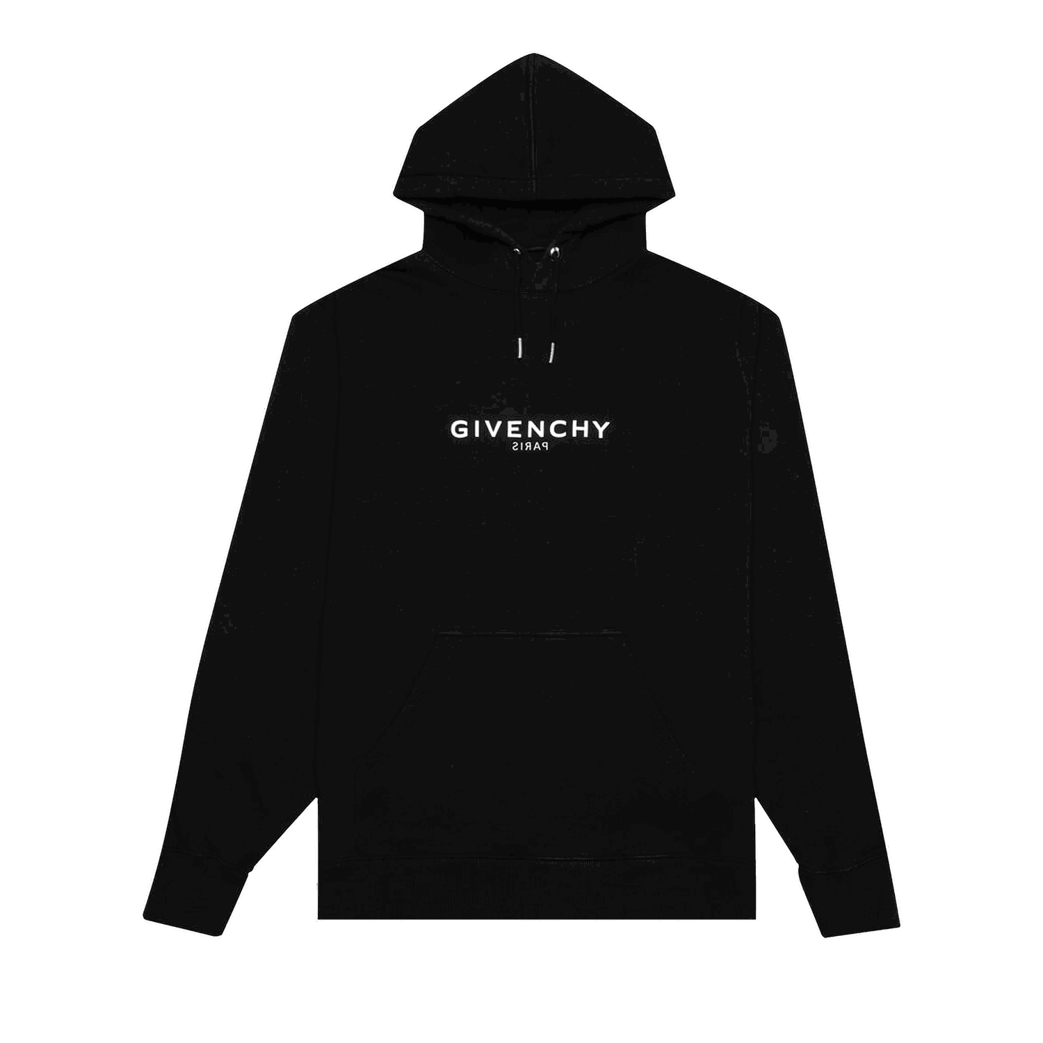 Суитчър Givenchy Classic Fit Hoodie With Reverse Print Черно | BMJ0GD3Y78 001, 0
