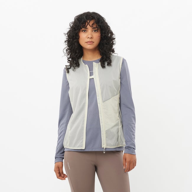 Жилетка Salomon Sense Aero Wind Vest Бяло | LC2434400, 0