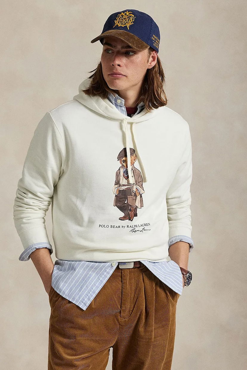 Суитчър Polo by Ralph Lauren Polo Ralph Lauren Bear Hoodie Бяло | 710980306