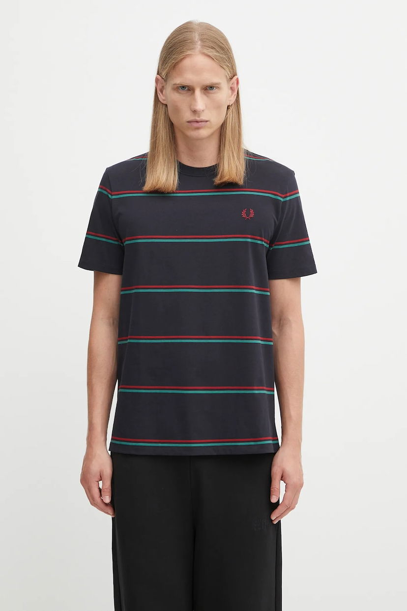 Тениска Fred Perry Striped T-shirt Тъмно синьо | M1734
