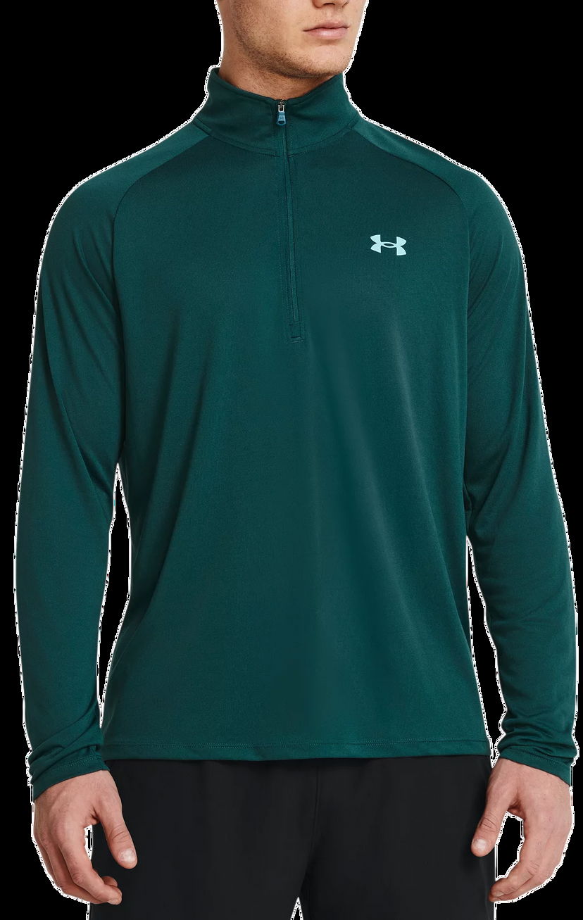 Тениска Under Armour UA Tech 2.0 1/2 Zip Зелено | 1328495-449