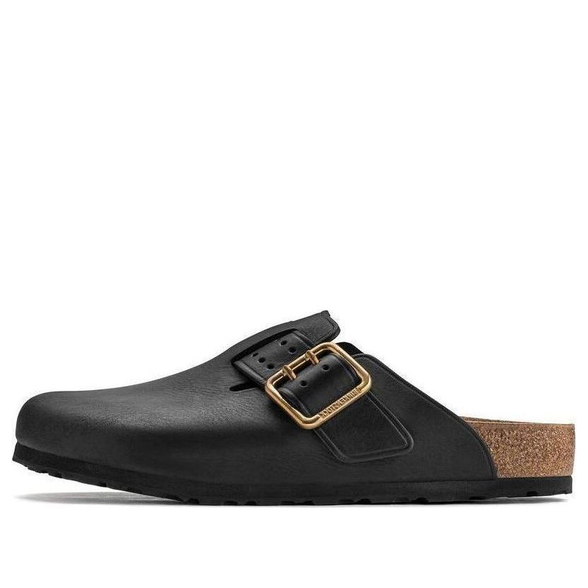 Кецове и обувки Birkenstock Boston Bold Leather Narrow Fit Clogs Черно | 1022626, 0