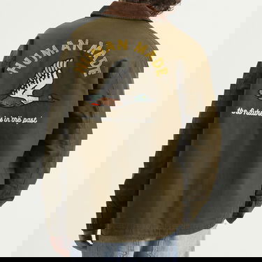 Яке Human Made Hunting Jacket with Corduroy Collar and Utility Pockets Зелено | HM30JK021-OLV, 3