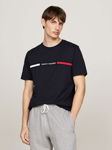 Тениски и потници Tommy Hilfiger S/S T-Shirt Синьо | MW0MW36498DW5