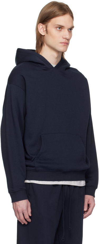 Суитчър SKIMS SKIMS Fleece Relaxed Hoodie Тъмно синьо | PL-PLO-8461M-NAVY, 1