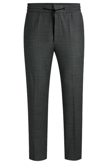 Панталони BOSS Extra Slim Fit Micro-Patterned Stretch Trousers Сиво | 50531947, 0