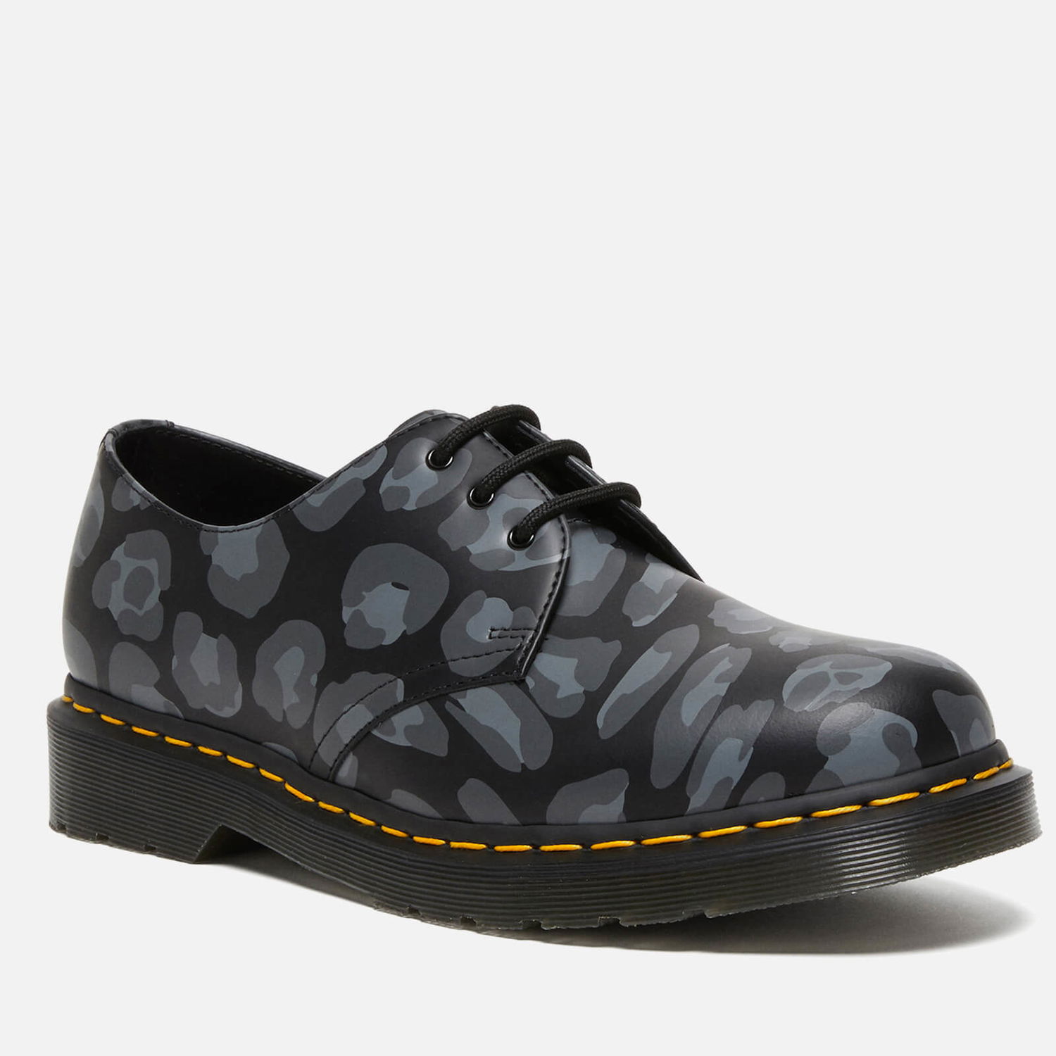 Кецове и обувки Dr. Martens 1461 Distorted Leopard Leather Shoes Черно | 27686001, 0