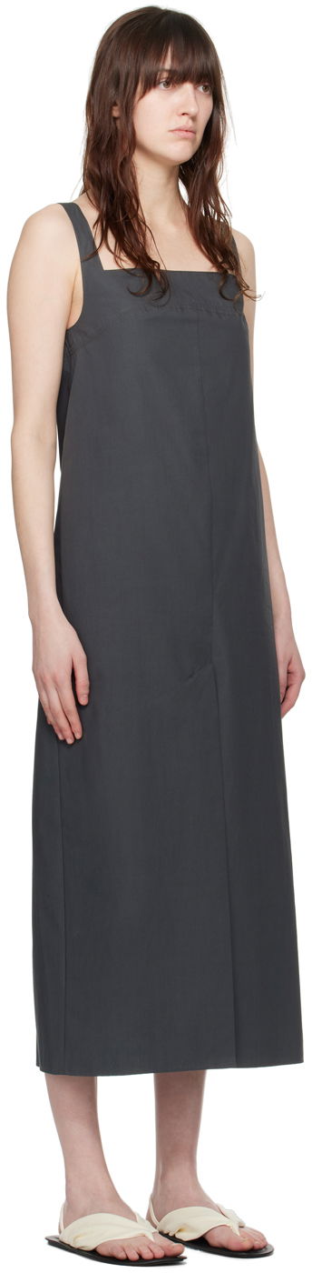 Pокля Loulou de Saison Loulou de Saison Makeen Midi Dress Сиво | MAKEEN, 1