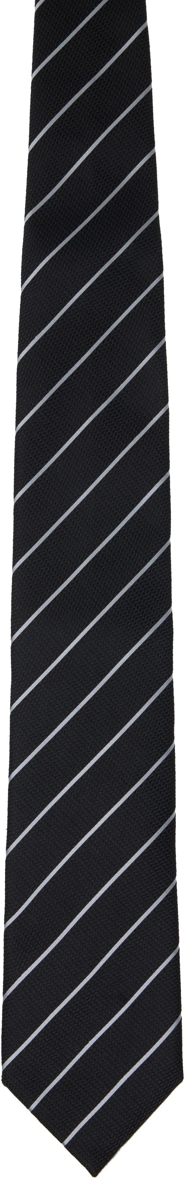 Колани Tom Ford Tom Ford Striped Tie Черно | STE001-S0082, 0