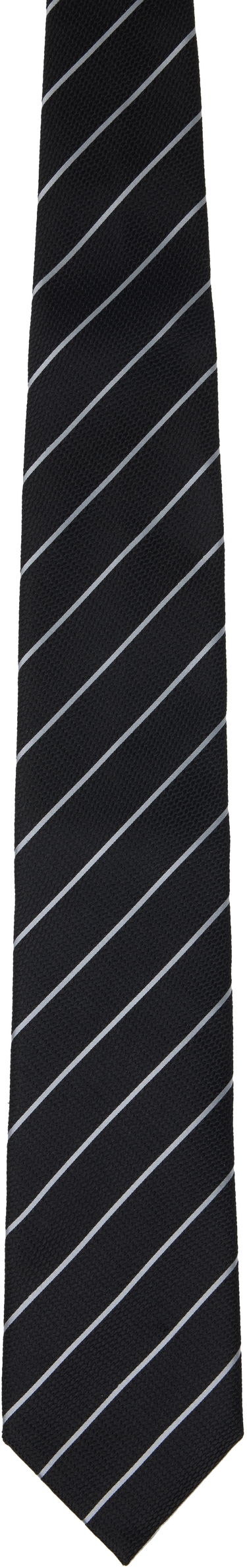 Колани Tom Ford Tom Ford Striped Tie Черно | STE001-S0082, 0