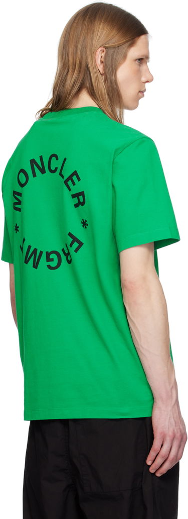 Тениска Moncler Moncler Genius x FRGMT Hiroshi Fujiwara Maxi Logo T-Shirt Зелено | K109U8C00002M3265, 2