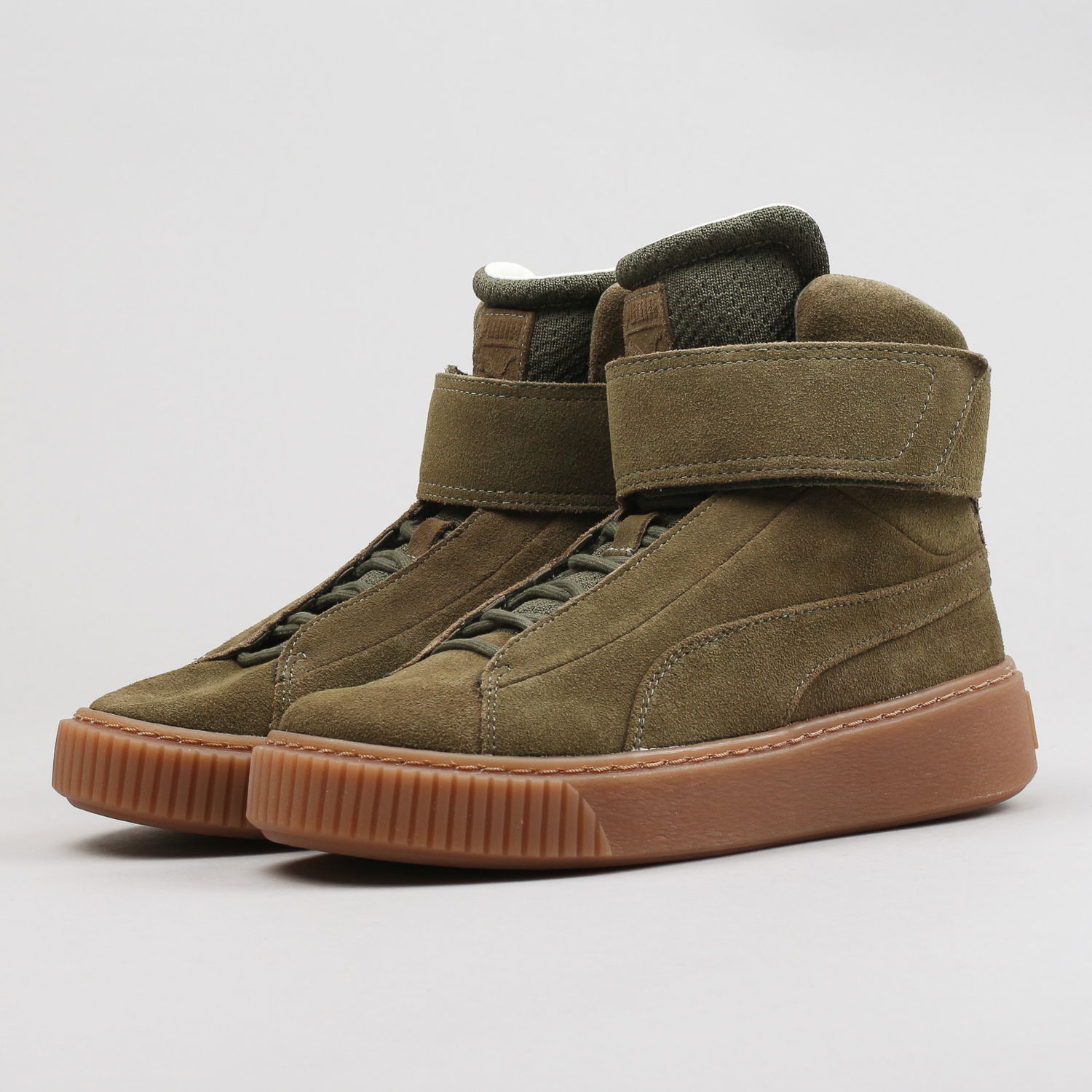Кецове и обувки Puma Platform Mid Wn's olive night - olive night Зелено | 364588 01, 0