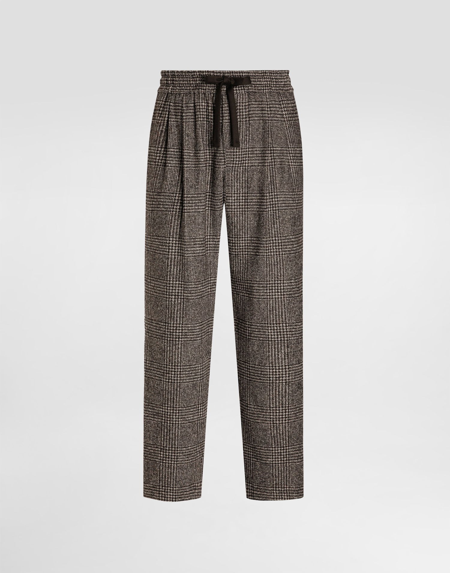Панталони Dolce & Gabbana Dolce & Gabbana Glen Plaid Alpaca Blend Joggers Кафяво | GP12RTFQMKDS8101, 0