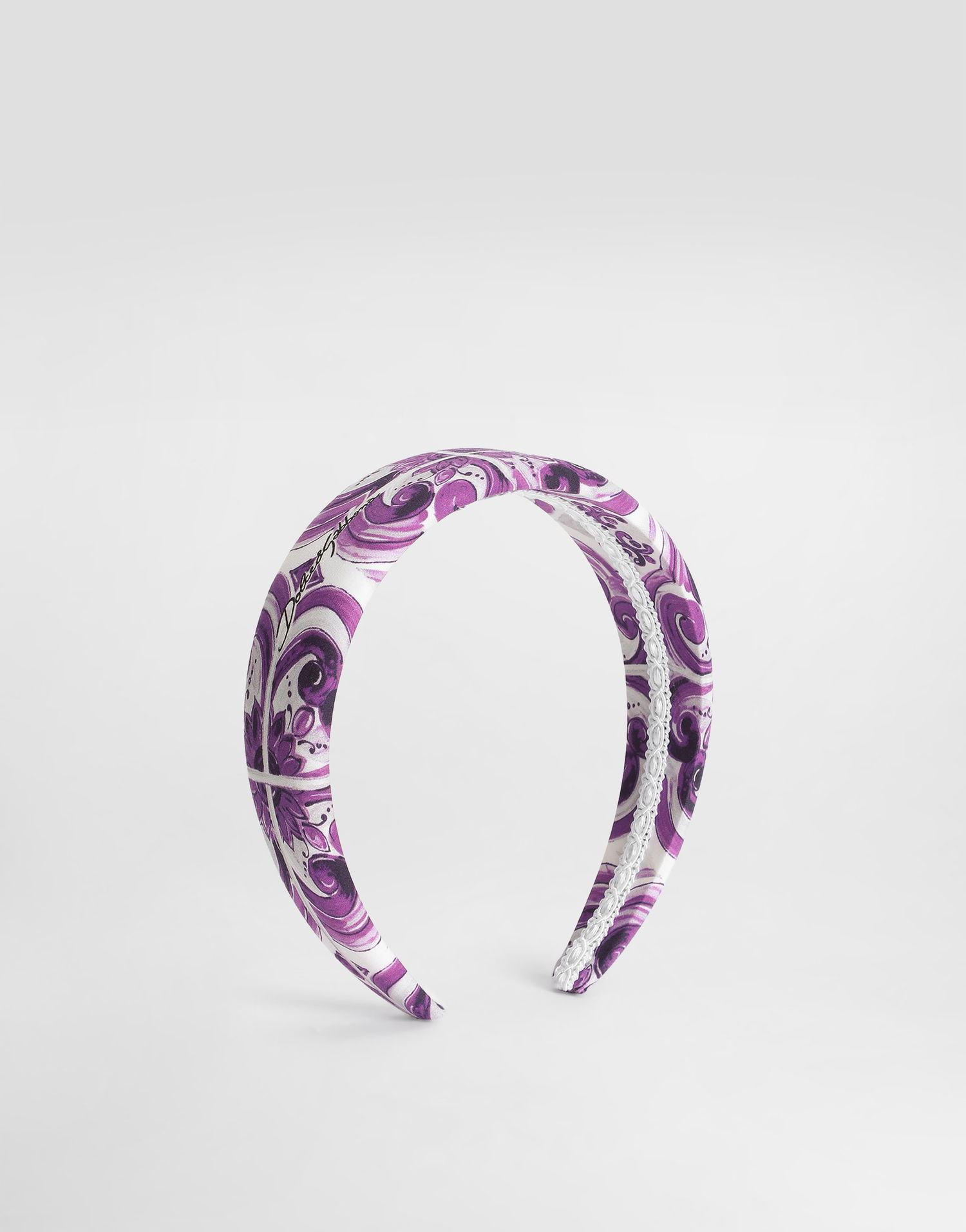Аксесоари Dolce & Gabbana Dolce & Gabbana Majolica Print Headband Лилаво | LB3L54HH5EOI03TN, 0