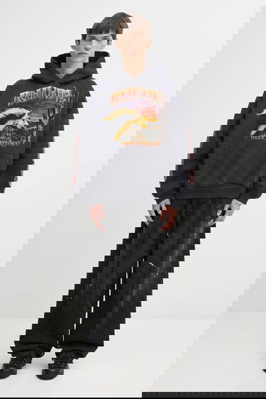 Суитчър Rhude Cotton Graphic Hooded Sweatshirt Mesa Arizona Stallion Черно | RHFW25HO04012, 4