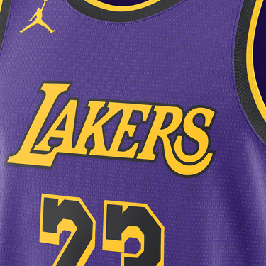Фланелка Nike Jordan Dri-FIT NBA Swingman Los Angeles Lakers Statement Edition Лилаво | DO9530-508, 1