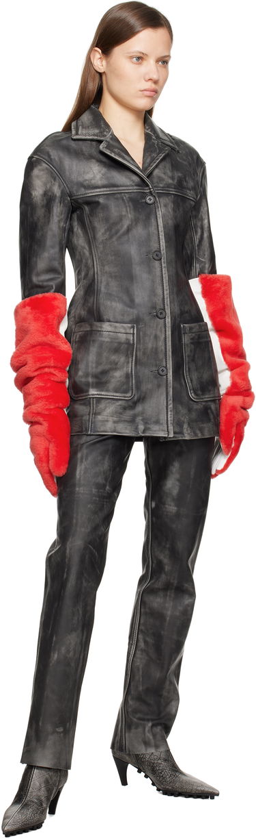 Ръкавици Marni Marni Long Faux-Fur Gloves Червено | GNMC0052X0 ULM121, 2