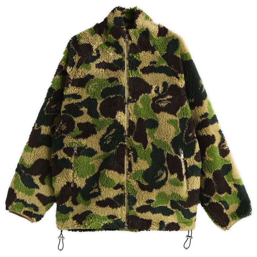 Яке BAPE ABC Camo One Point Boa Fleece Jacket Многоцветен | 001LJL801320M-GRN