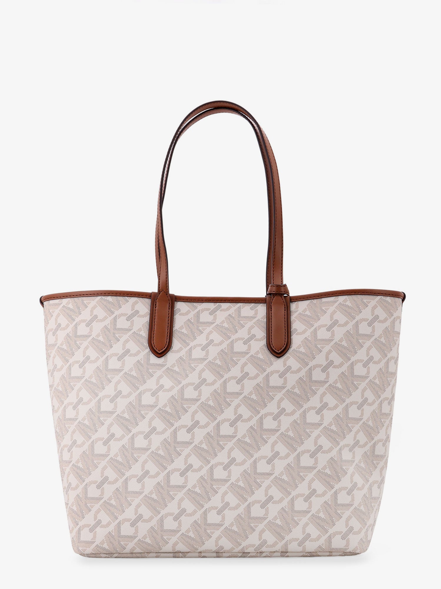 Голяма пазарска чанта Michael Kors Eliza Logo Tote Bag Бяло | 30H3GZAT7B099, 1